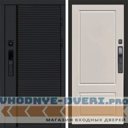 Дверь входная Termo Door  Smart (Смарт) Black Line Марсель Слоновая кость